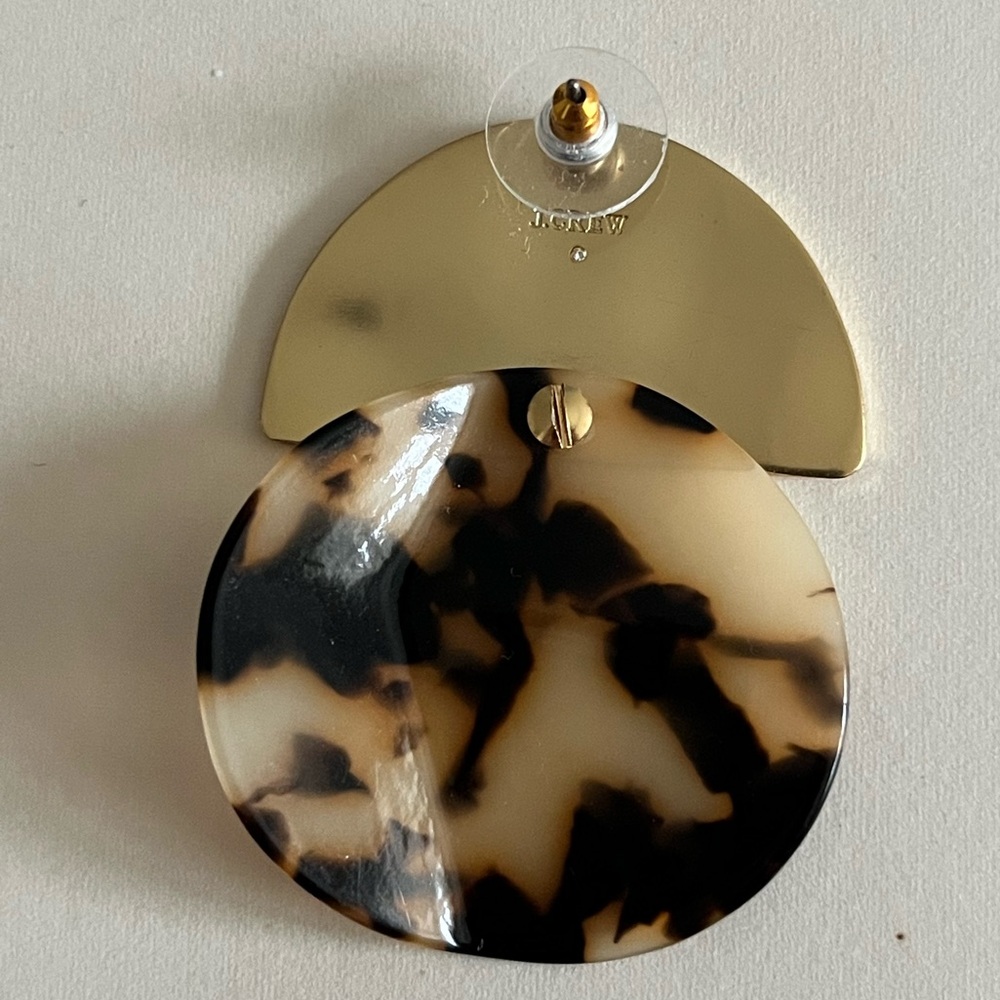 J.Crew Tortoiseshell Gold Statement Making Modern… - image 3